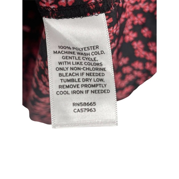 BP Black Graphic Blooms Long Sleeve Dress Size 2XSmall - Picture 9 of 11